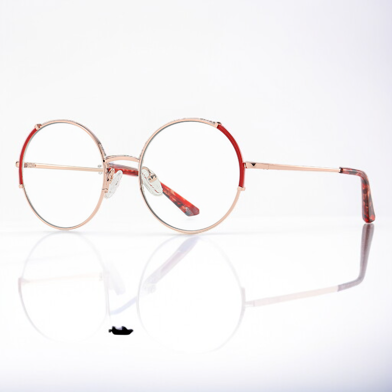 Okrągłe okulary blokujące niebieskie światło