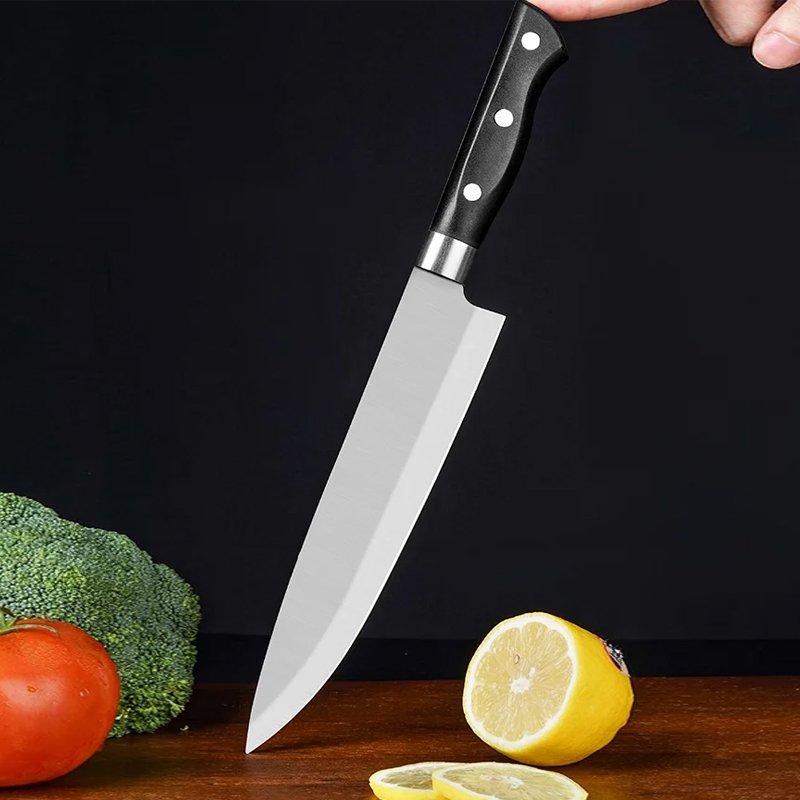 Cuchillo de cocina de corte de anillo de acero