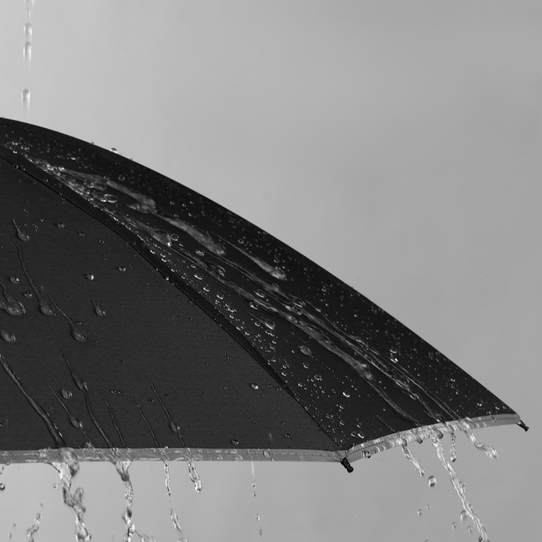 全自動雙龍骨帶反光條黑膠防曬防紫外線晴雨兩用傘
