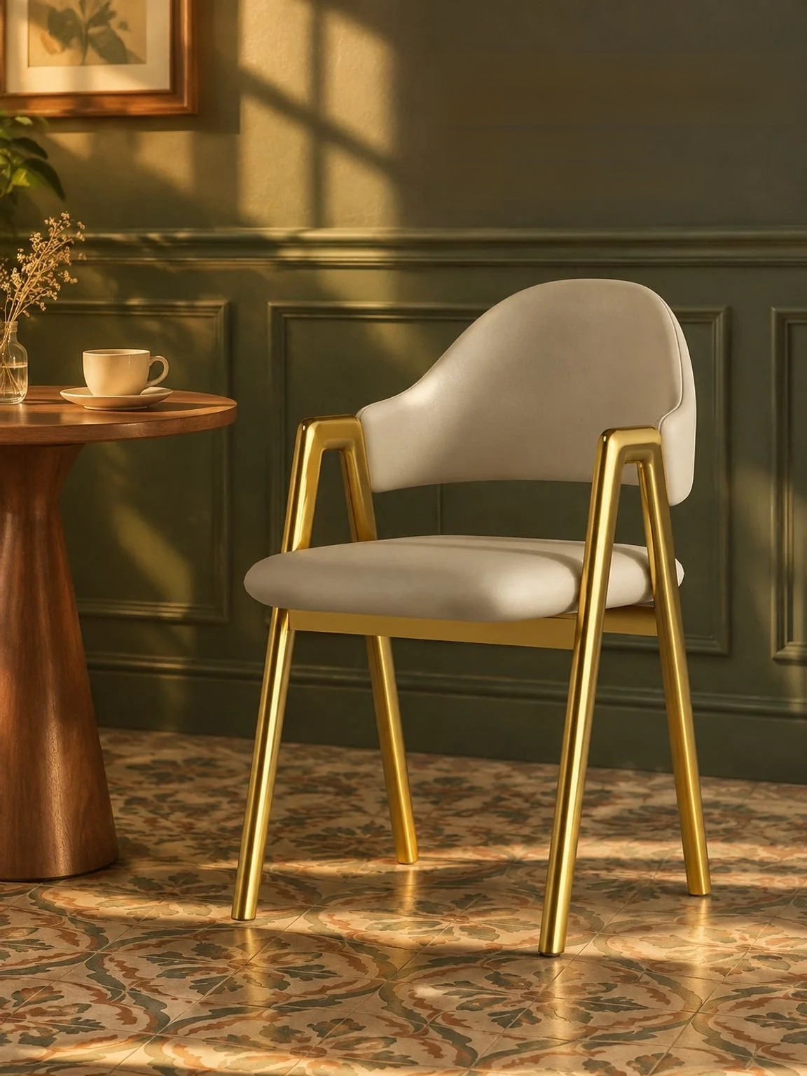 Luxury dining chair designed for lasting comfort and timeless appeal
