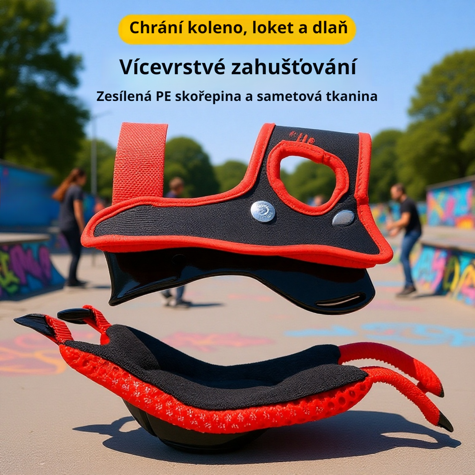 Dětská sada chráničů na skateboard, sedmidílná sada s helmou pro chlapce i dívky