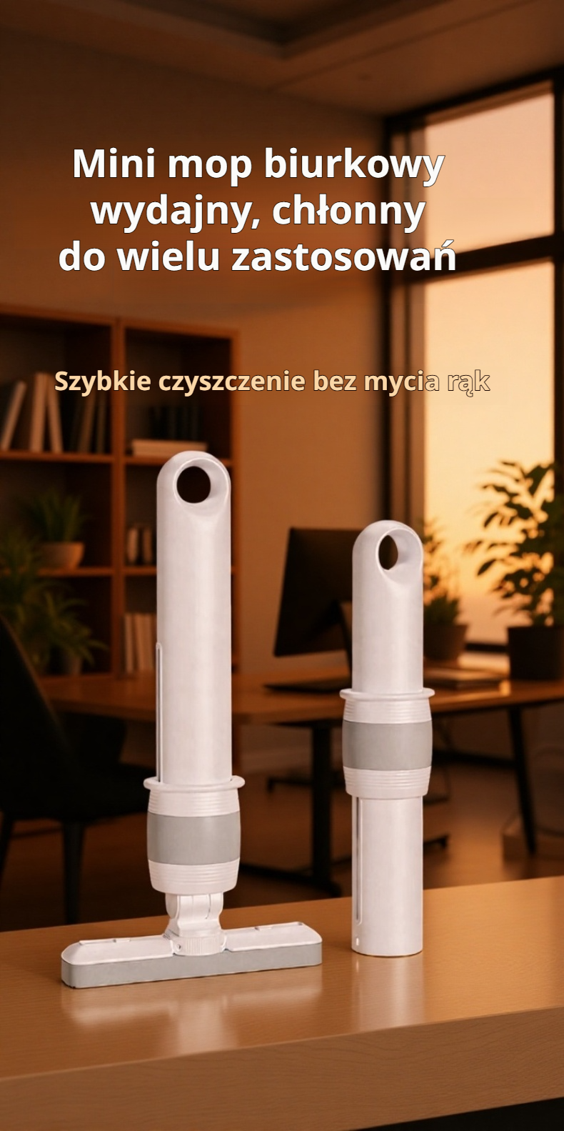 Mini mop ręczny do szybkiego sprzątania