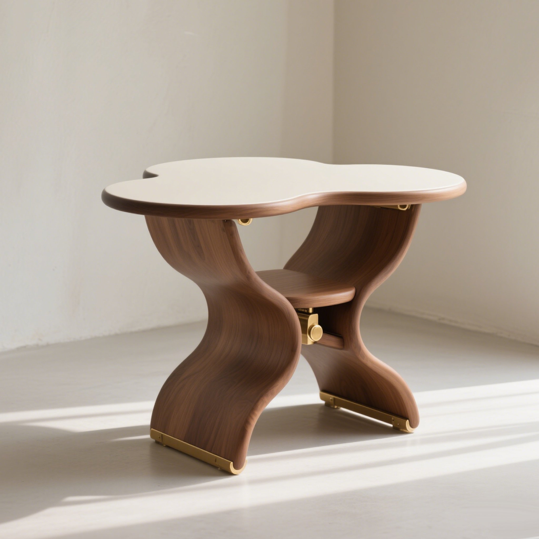 โต๊ะไม้สไตล์โมเดิร์นรูปทรงเฉพาะตัว