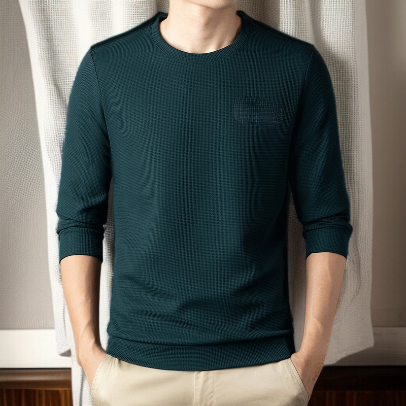 봄가을 남자 긴팔 순박 와플 맨투맨 이너 레깅스 긴팔 티셔츠