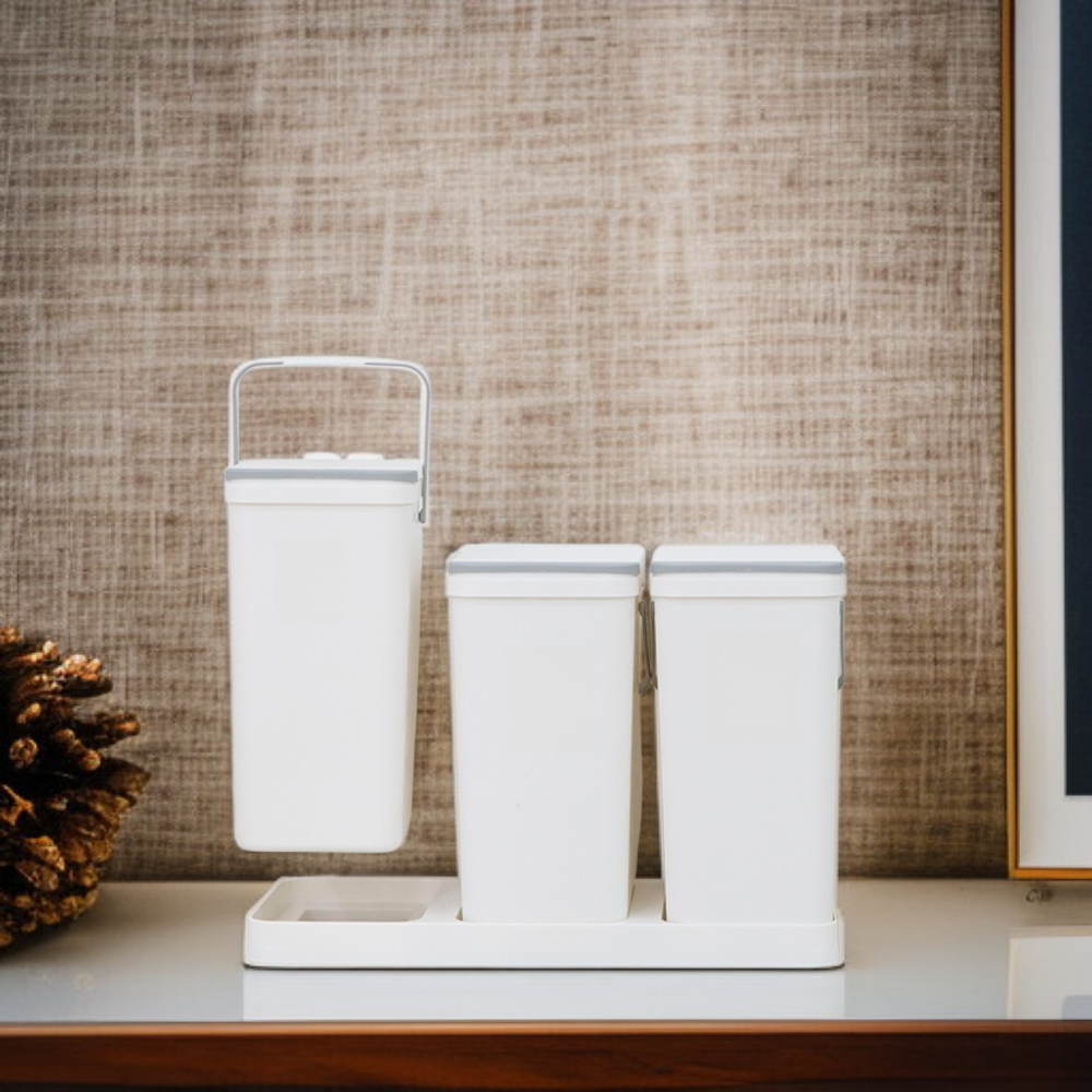 Velký chytrý plastový kuchyňský odpadkový koš s pedálem pro domácnost