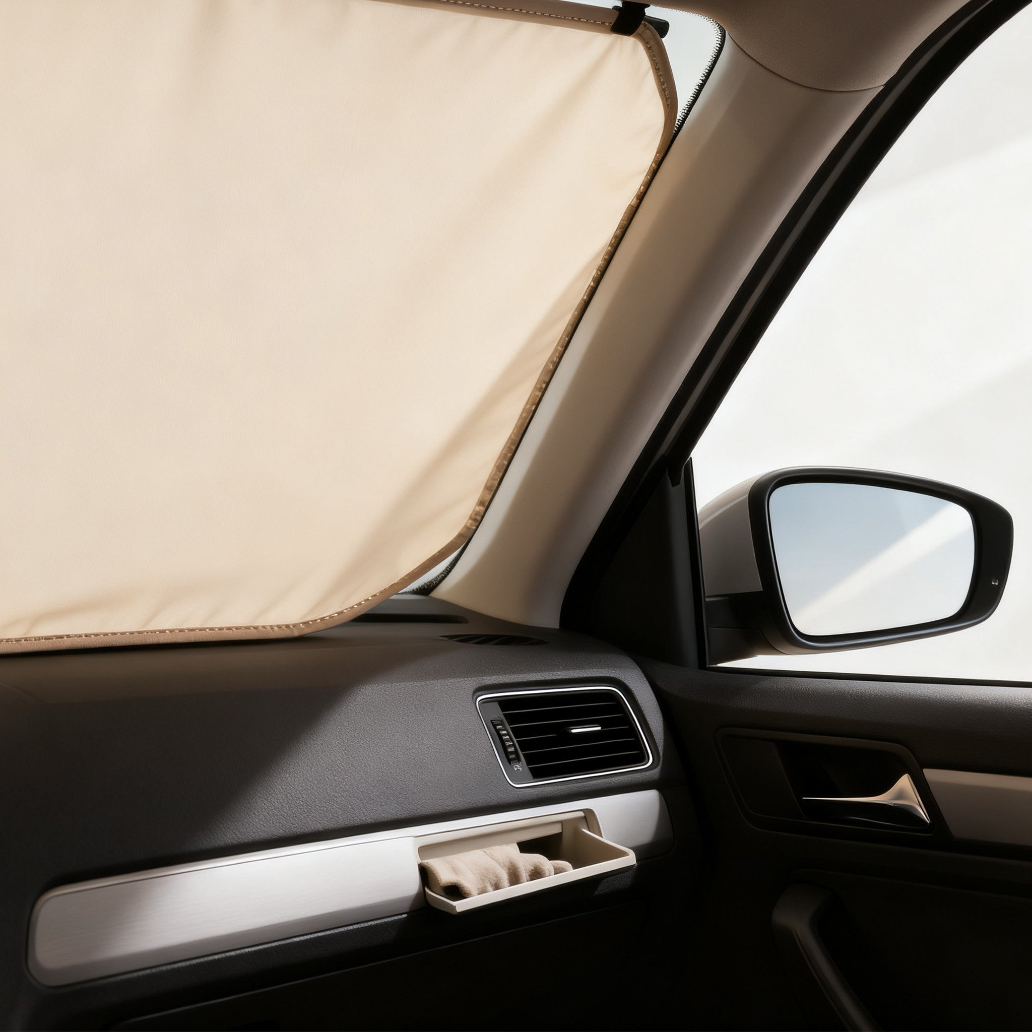 แผ่นกันแดดหน้ารถยนต์ชนิดพับได้