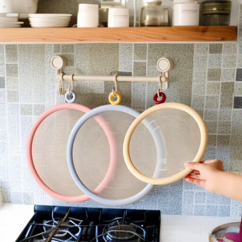 원형 스플래시 전자레인지 밀폐용 실리콘 신선도 유지 뚜껑 신선도 유지 그릇 접시 원형 밀폐용 실리콘 신선도 유지 뚜껑