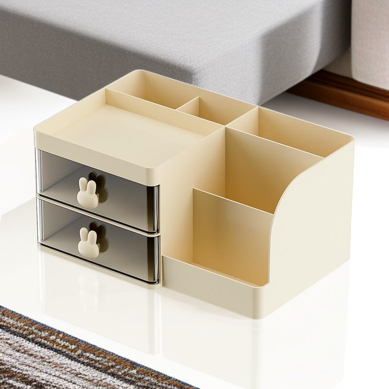 카툰 다중 칸 데스크탑 수납함