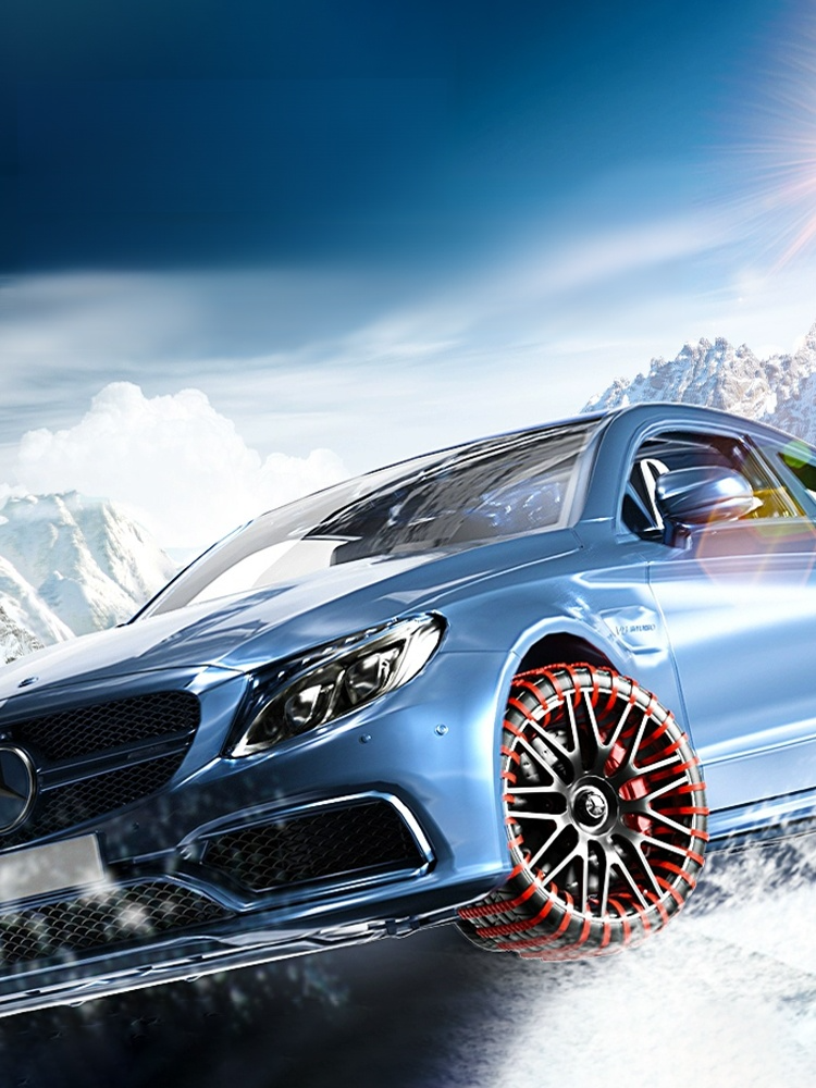 자동차 바퀴 미끄럼 방지 눈길 주행용 PE 타이어 체인