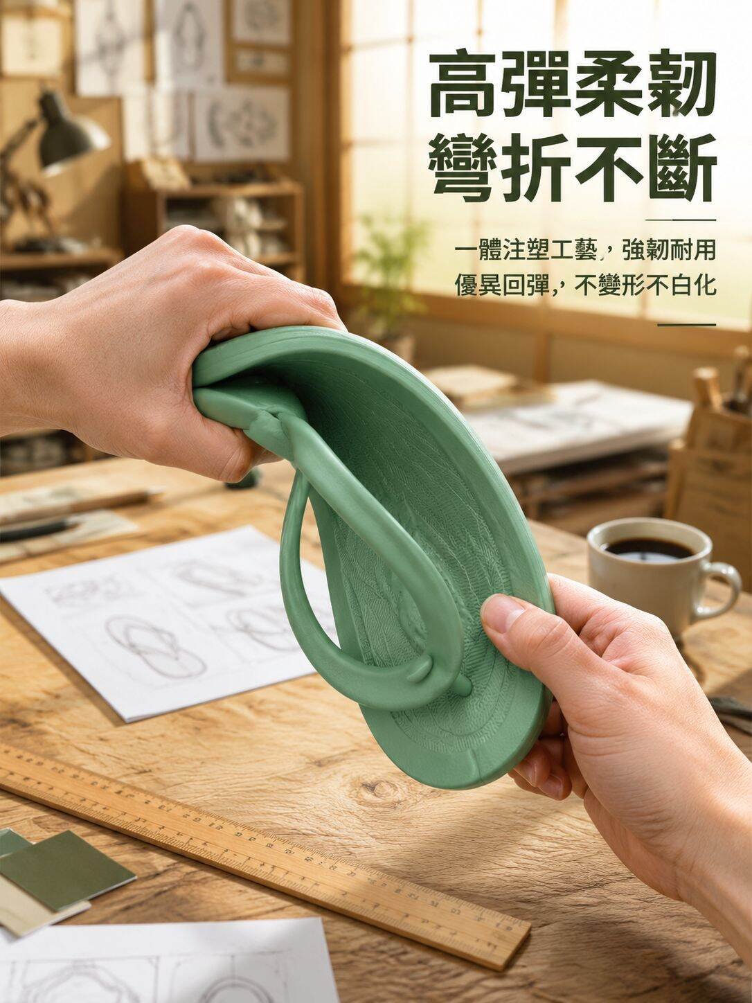 便攜式摺疊情侶拖鞋，簡約家用旅行拖鞋，適合男女通用