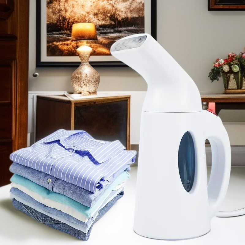 携帯衣類用スチームアイロン、強力浸透で衣類のシワを除去、旅行・オフィス用（EU）