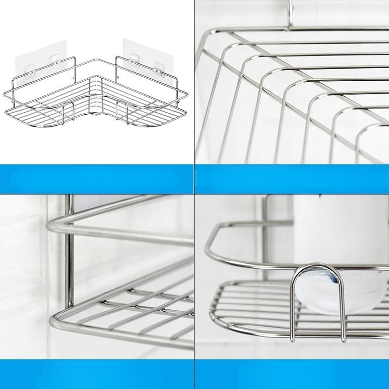 Two-Tier Corner Storage Shelf