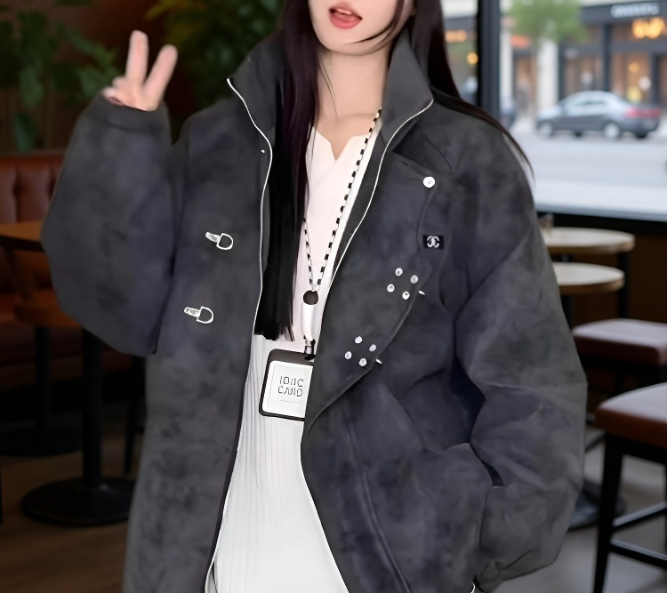 여성용 프린트 항공 점퍼