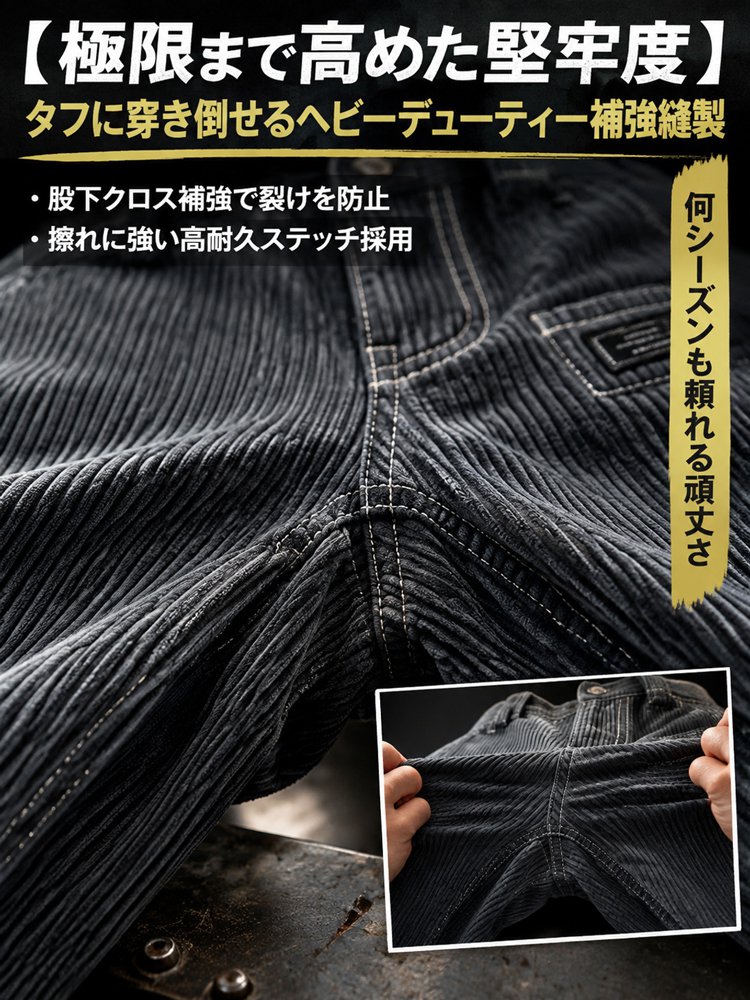 極上8ウェール ストレートパンツ