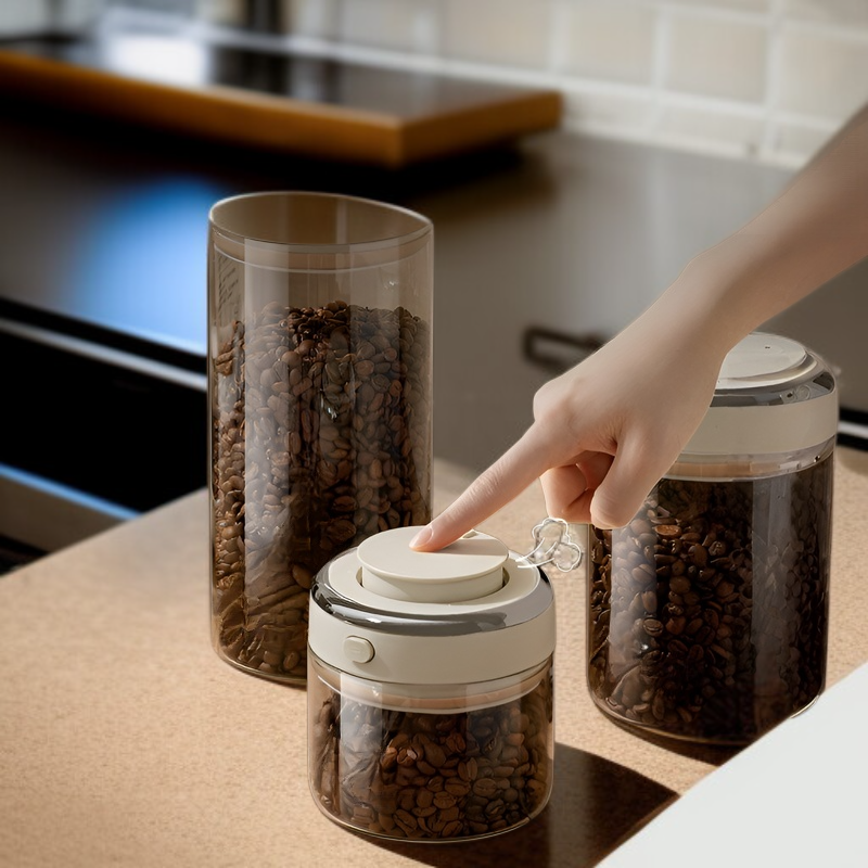Vakuum-Glasbehälter zur Kaffeebohnenlagerung