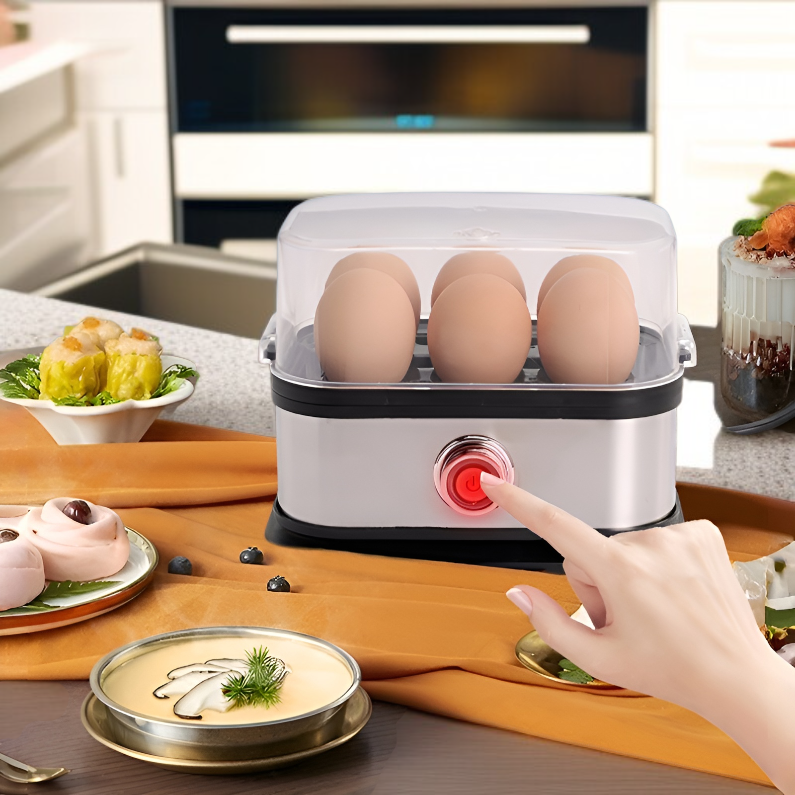 스테인리스 스틸 계란 찜기