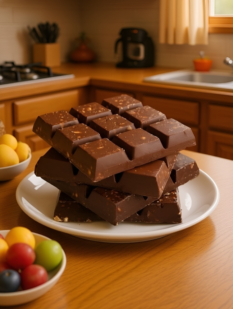 高級感のあるナッツチョコレートクリスプの盛り付け例