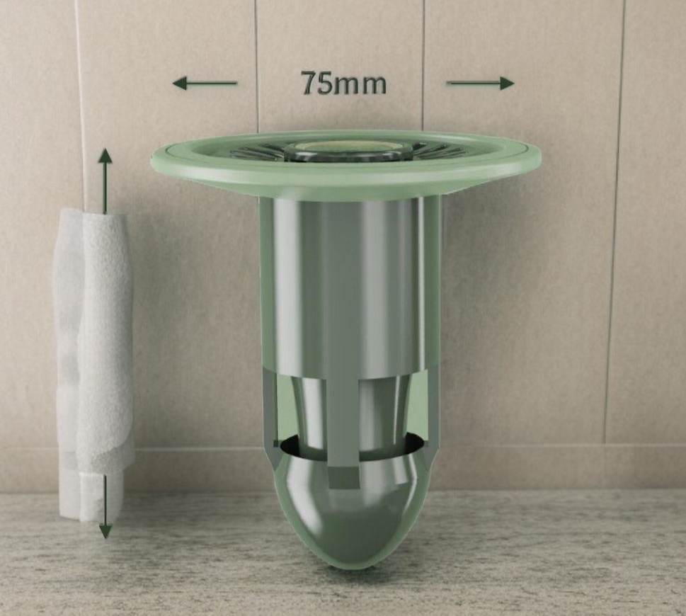 바닥 냄새 방지 배수구 사용 예시