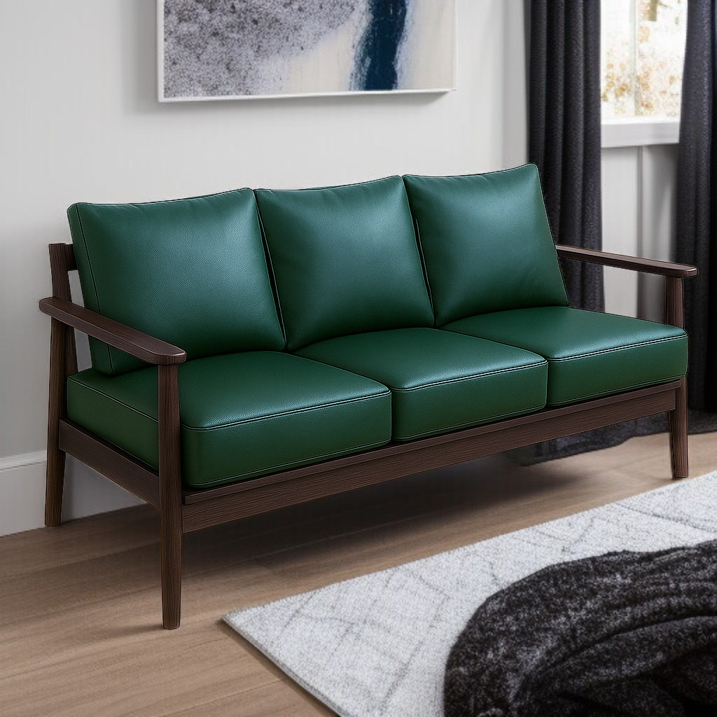 Comfortable Anti-Slip Premium Faux Leather Sofa Cushion Set for Home/Hotel Use