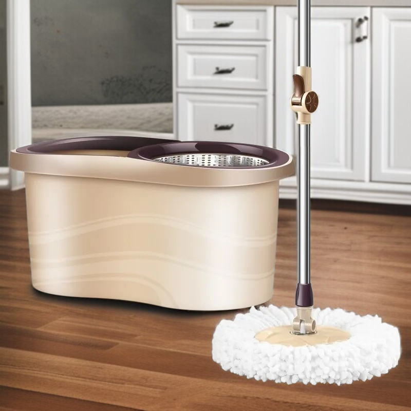 가정용 원터치 전자동 회전 밀대 손세탁 밀대통 게으름뱅이 밀대통 탈수 세트