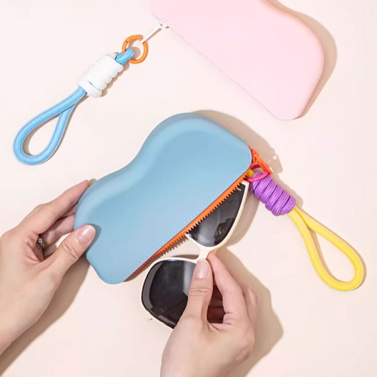矽膠眼鏡收納袋 太陽眼鏡保護套 皮夾卡包 眼鏡收納袋 矽膠眼鏡盒