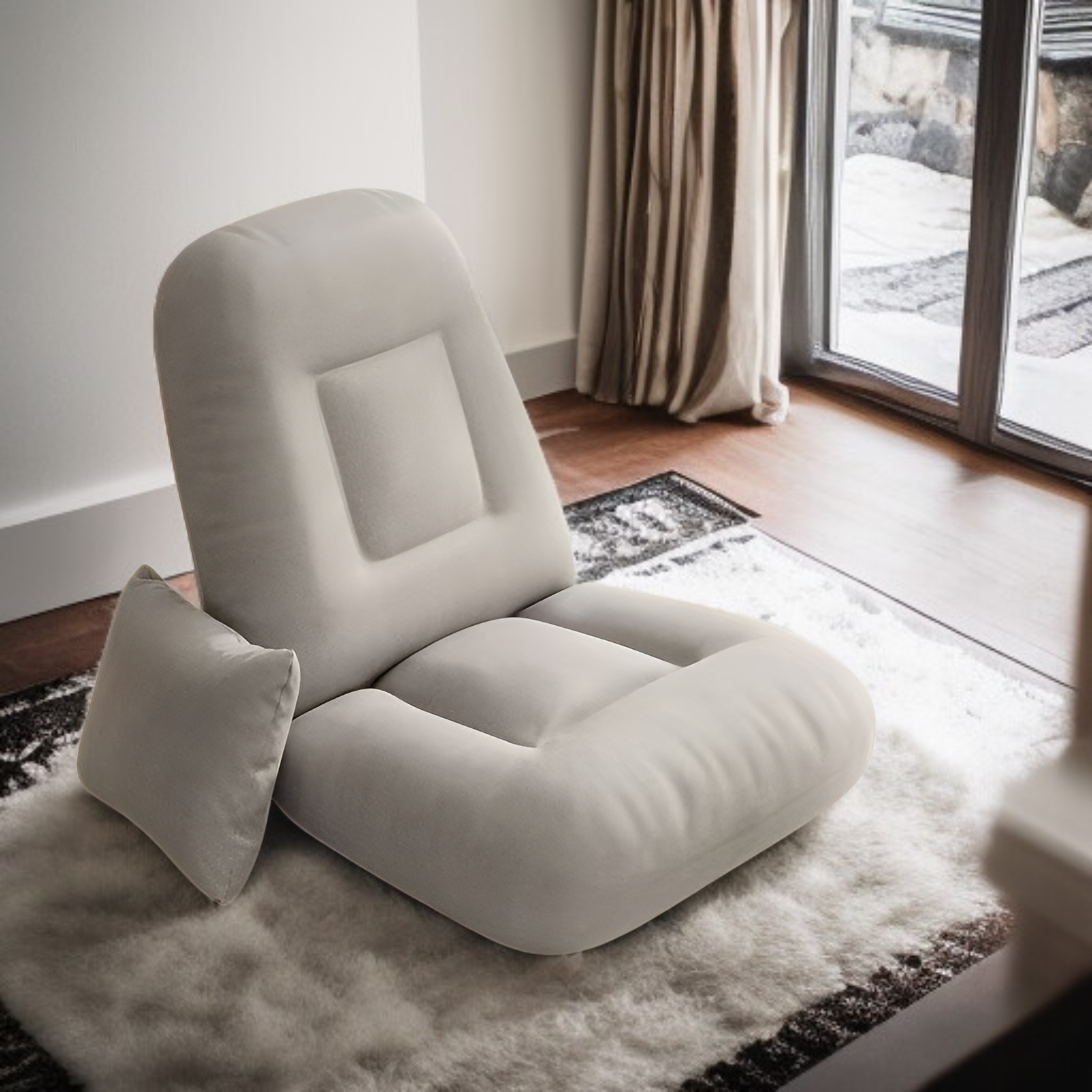 Sillón de una plaza con respaldo cómodo y peso ligero