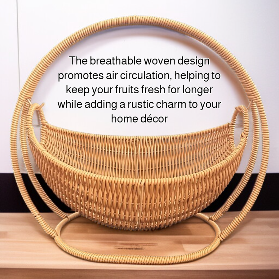 Imitation rattan fruit basket