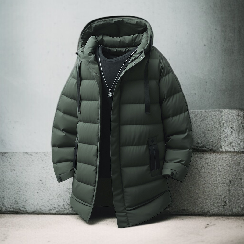 남자 하프 후드 기모 패딩 코트 남자 주니어 하프 패딩