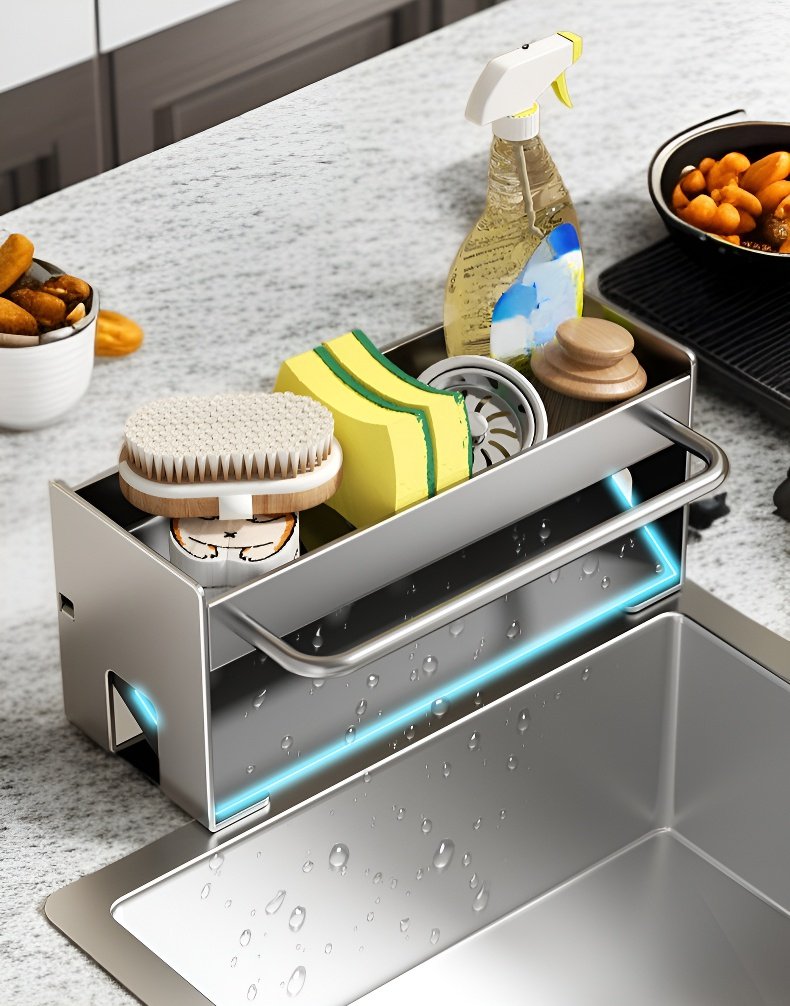 다양한 행주와 걸레를 걸 수 있는 건조대