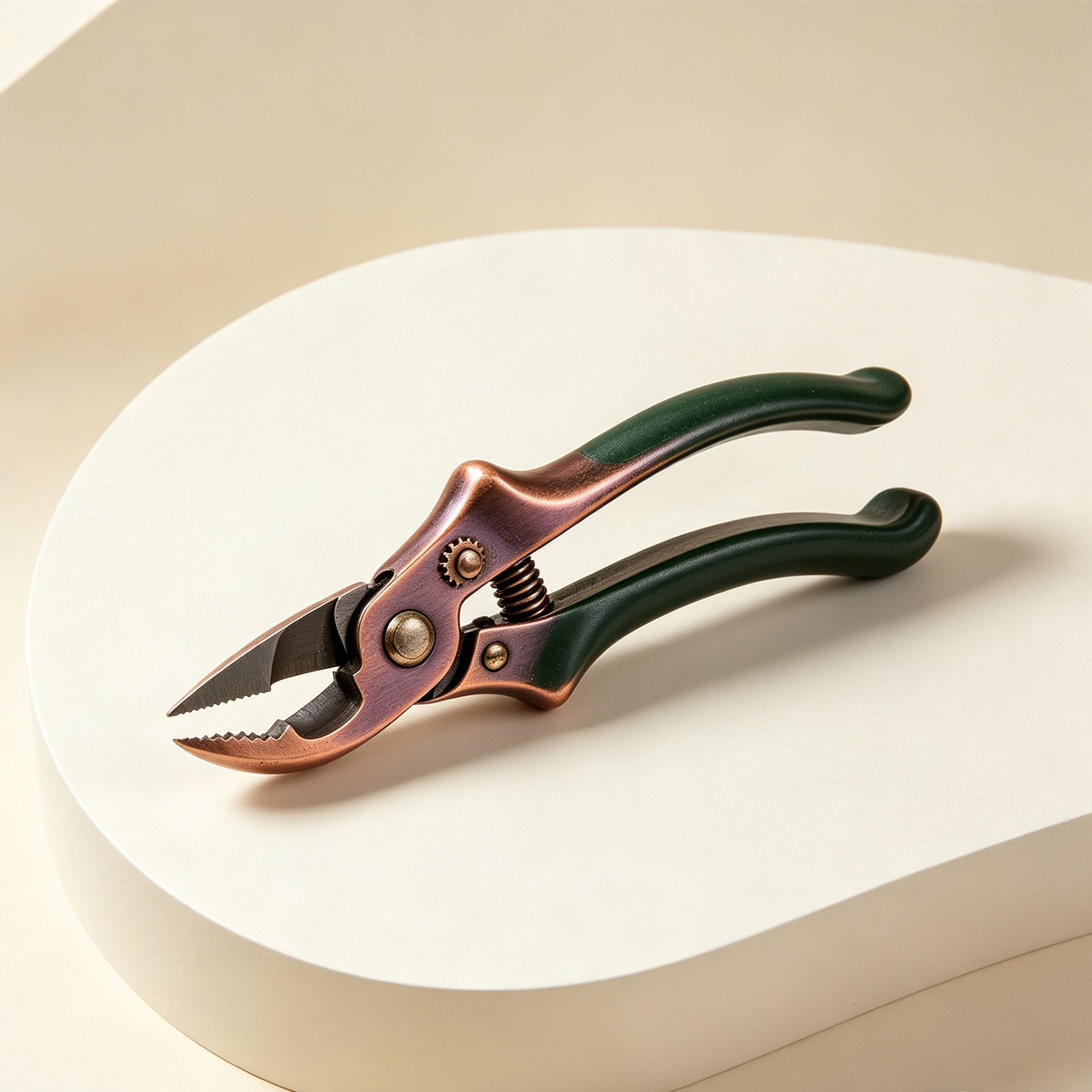 Retro Coral Green Garden Shears