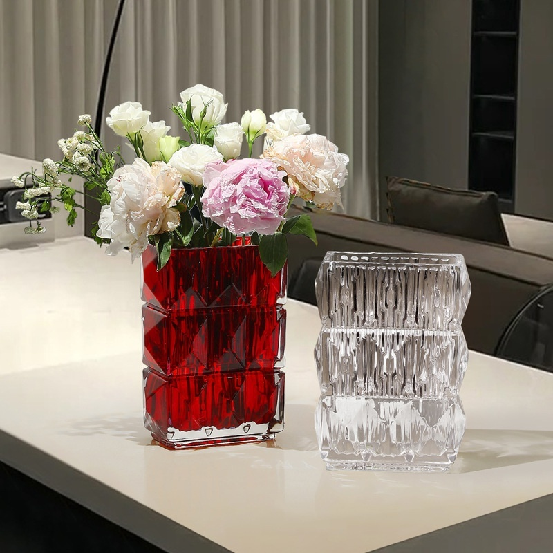 Light luxury crystal ornaments for dining table floral decoration