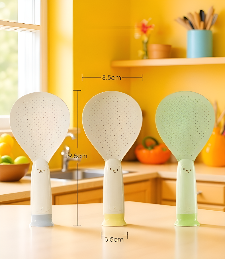 주방 인테리어에 어울리는 곰 숟가락과 주걱 세트