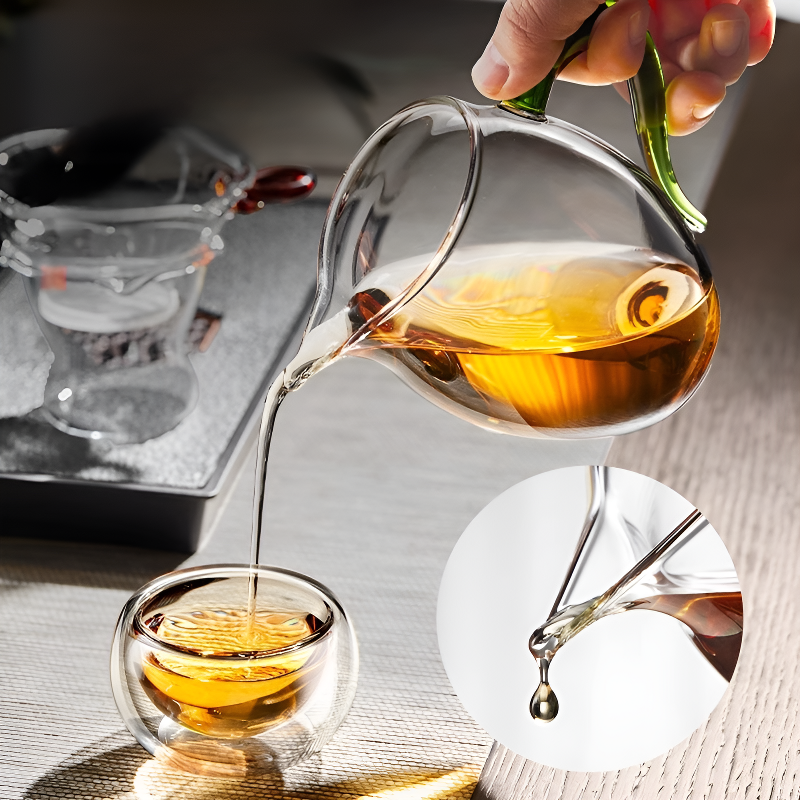 耐热玻璃茶过滤器公道杯功夫茶组