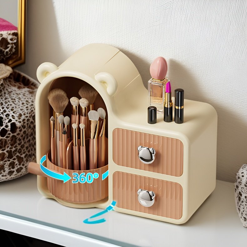 صندوق تخزين دوار لمستحضرات التجميل