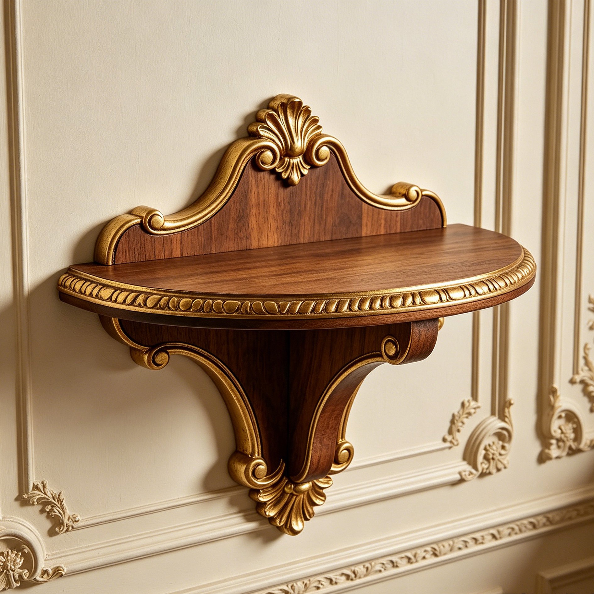 Stylish solid wood shelving unit for home organization