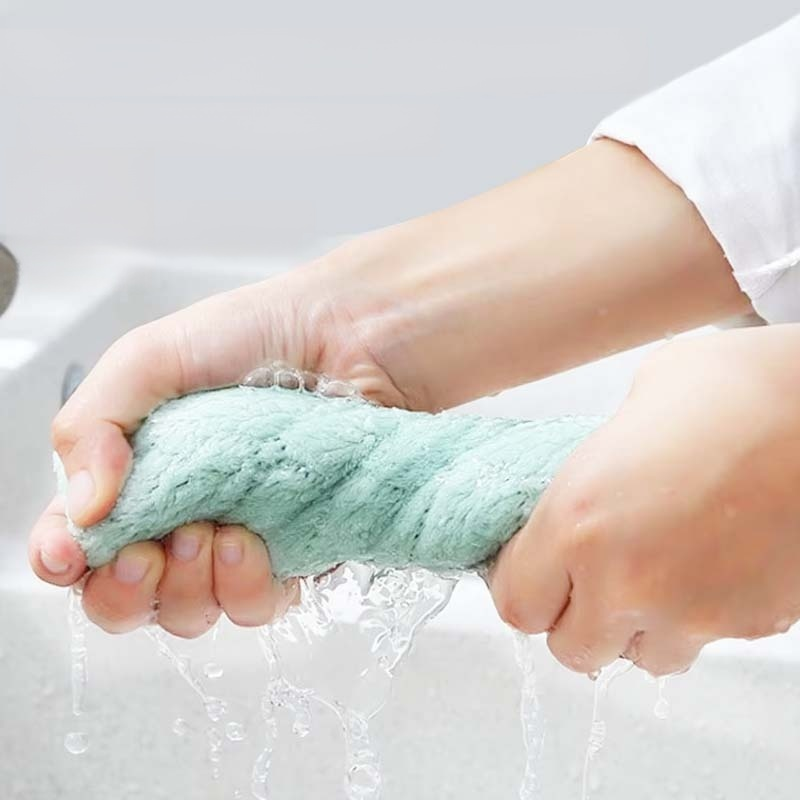 實心珊瑚絨浴巾