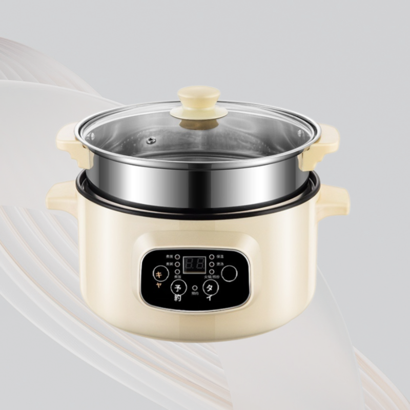 ノンスティック電気フライパン付きオールインワン電気鍋