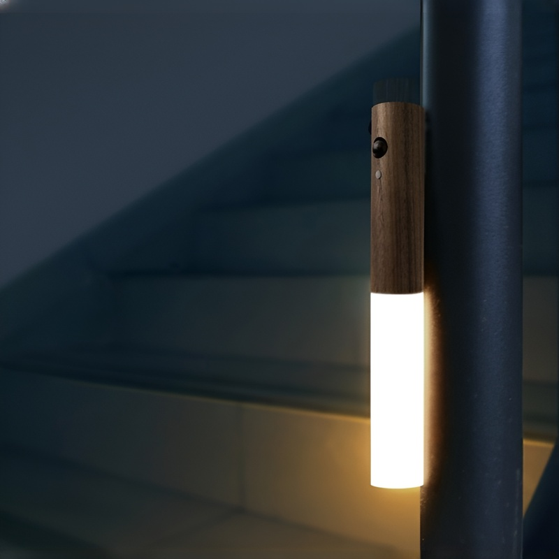 木製感応ワイヤレスナイトライト