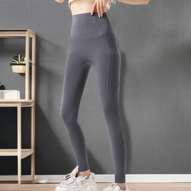 スーパーハイウエスト ヨガパンツ パッド入り