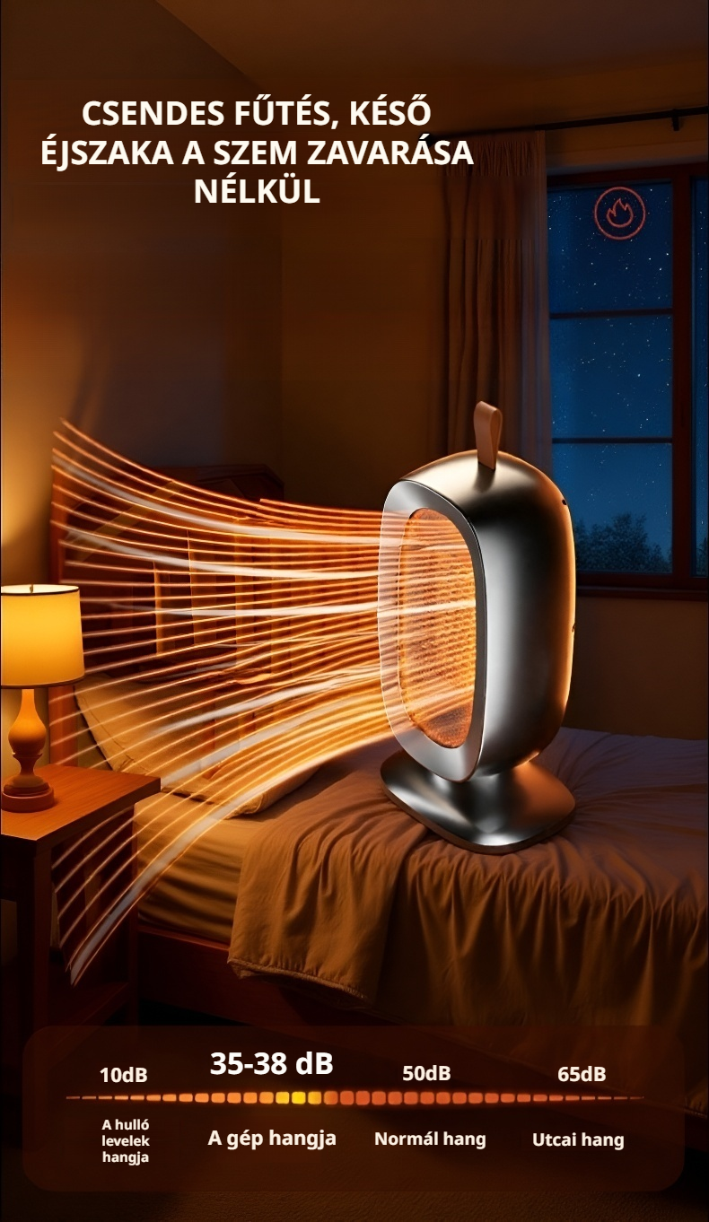 Fast Heating Home Standing Fan Heater energiatakarékos működés közben