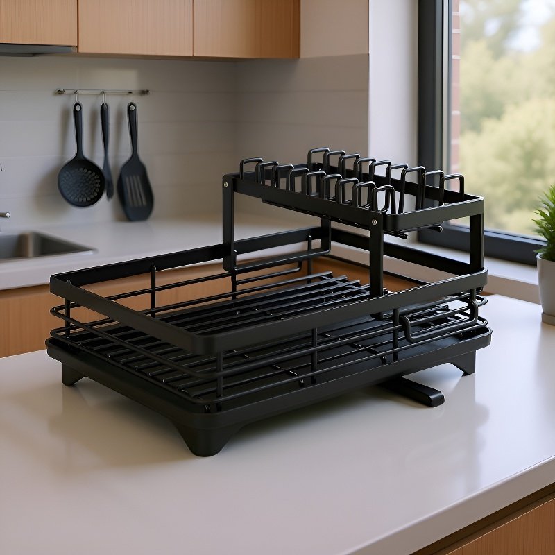 炭素鋼多層キッチン排水ラック