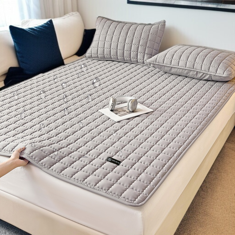 Baby Waterproof Mattress Three-Piece Set (Protector Pad/Bed Hat/Bed Sheet)