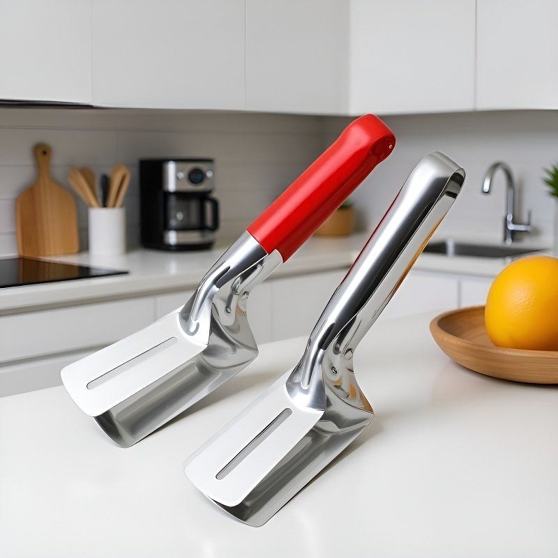 Pinzas de acero inoxidable para voltear pescado