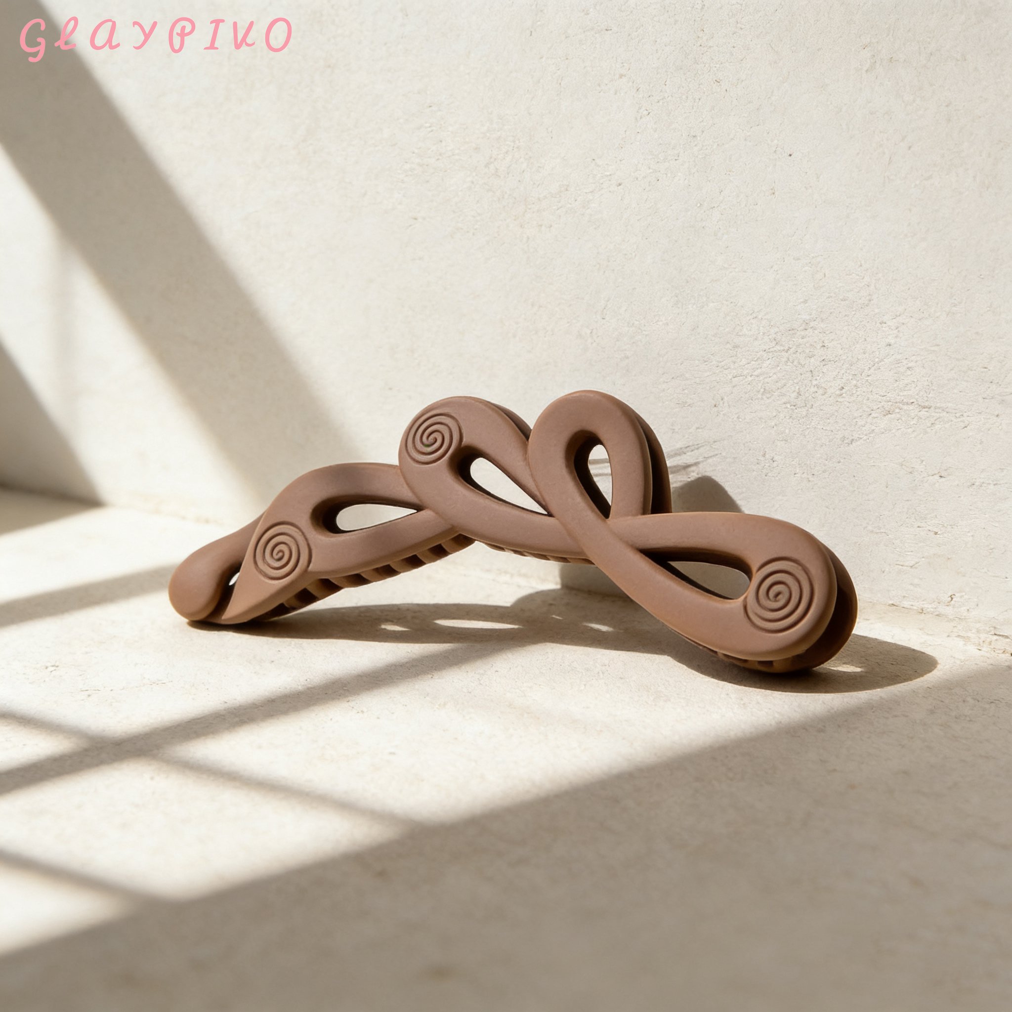 กิ๊บกล้วยเคลือบน้ำตาลสำหรับผมยาวปานกลาง