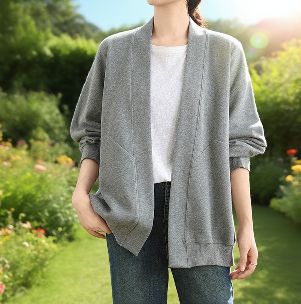 편안한 착용감 여성 카디건