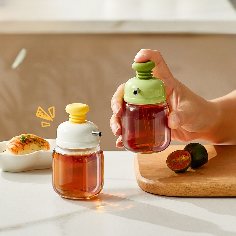 미니 오일 프레스 유리 간장 식초 양념병