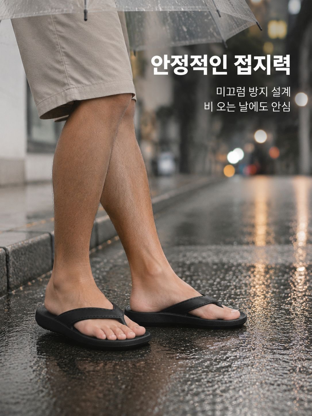 여행에 적합한 남성 아치지지 쪼리