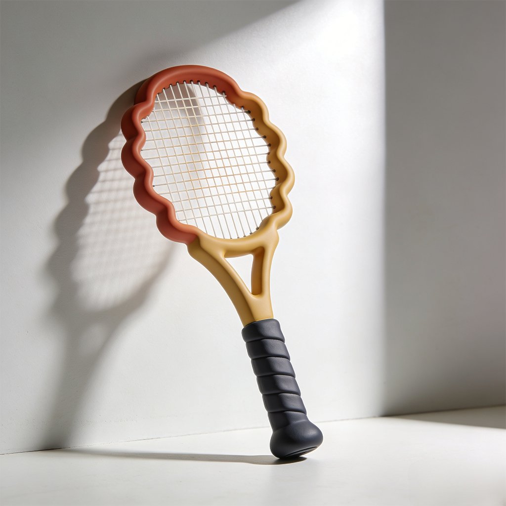 Επαγγελματική ρακέτα τένις κοντινό