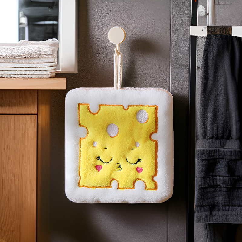 厚手速乾珊瑚フリースキッチンハンドタオル