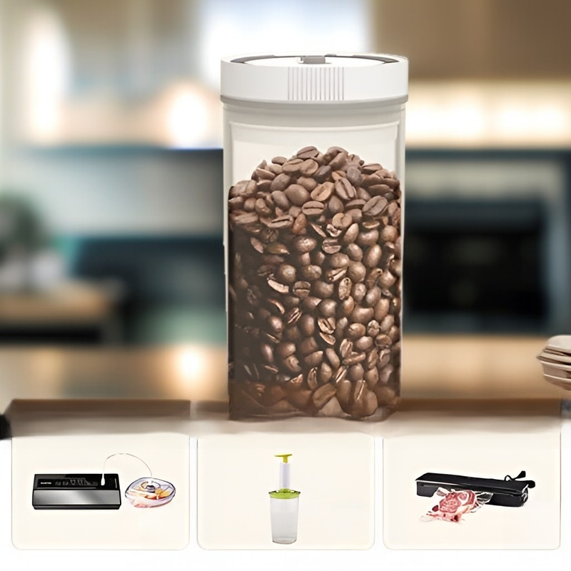 Recipiente plástico para guardar harina